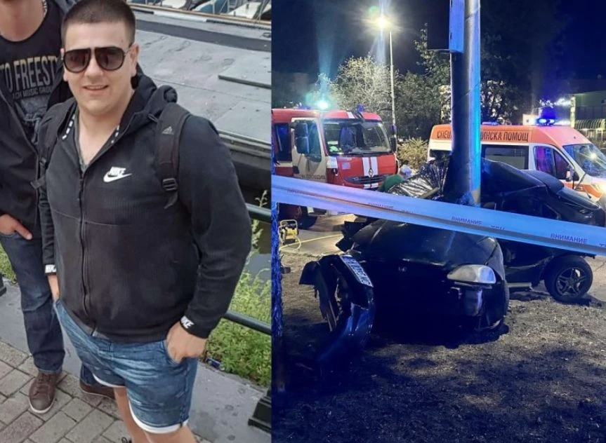 Стана ясно кой е 34 г. шофьор, усукал се фатално около стълб с колата си в Пловдив СНИМКИ