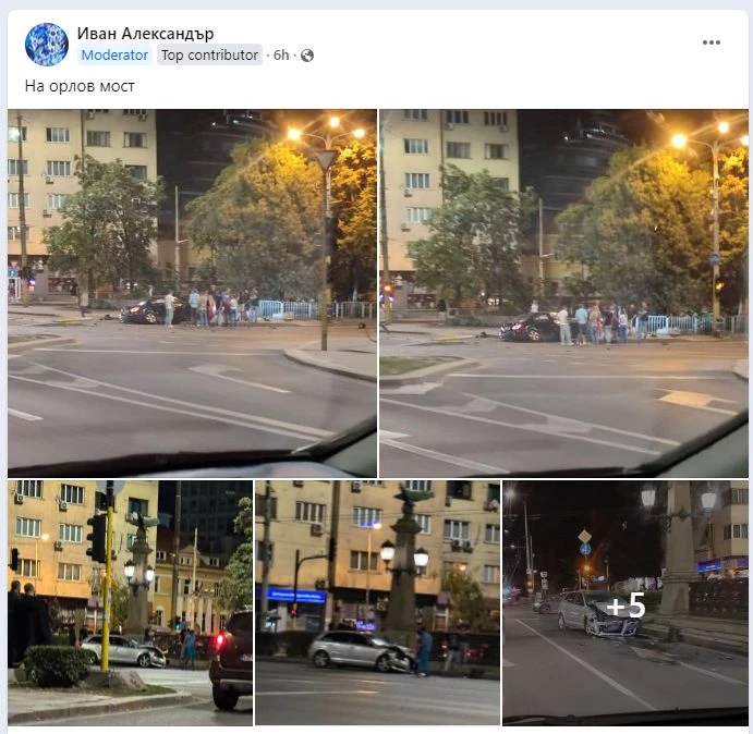 Извънредна ситуация посред нощ на пъпа на София ВИДЕО