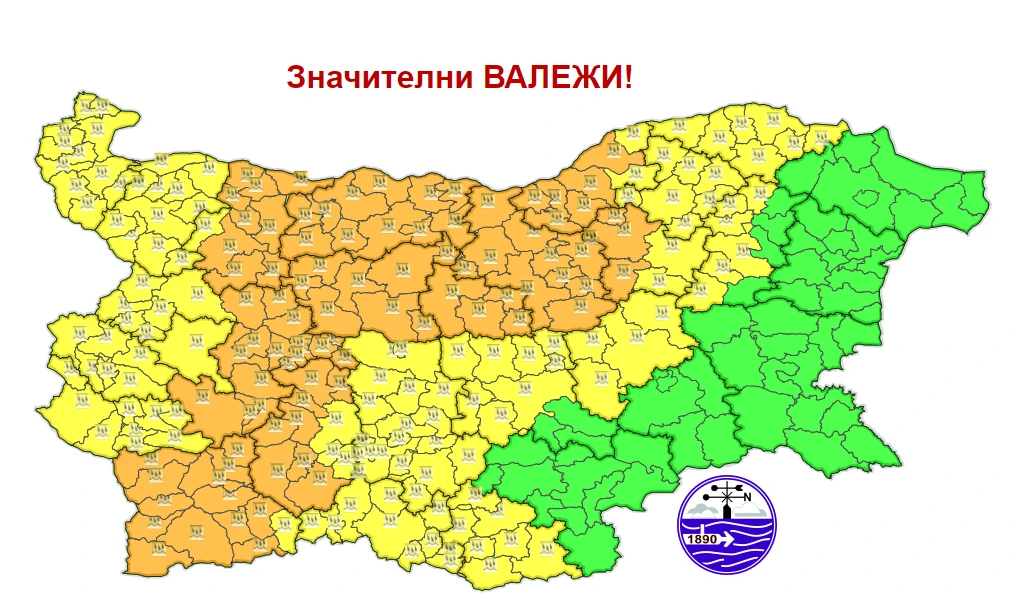 Небето се отваря в събота, чака ни потоп на тези места КАРТИ