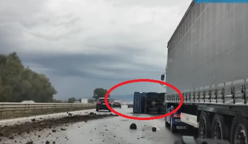Извънредна ситуация на Околовръстното на София ВИДЕО