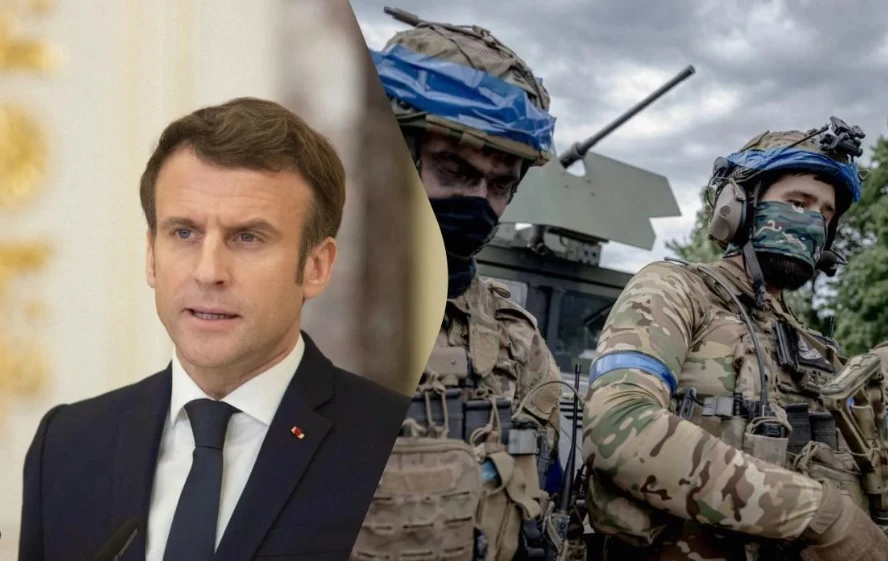 Макрон показа ученията на украинската бригада "Ана Киевска" във Франция ВИДЕО