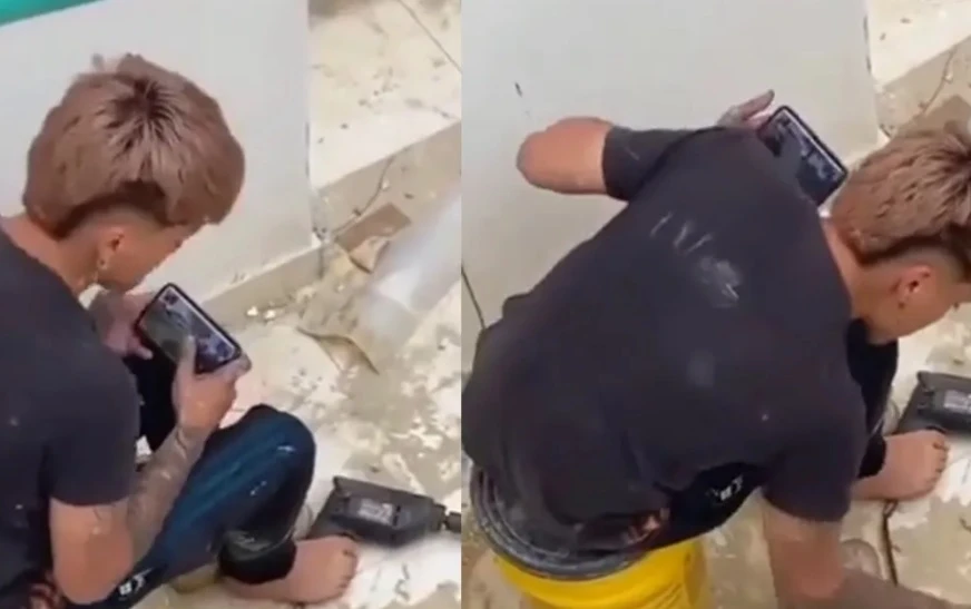 Работник намери начин да се скатава по-време на работа без да събуди подозрение ВИДЕО