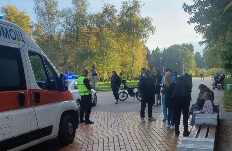 Камикадзе с тротинетка отнесе 5-г дете в софийски парк