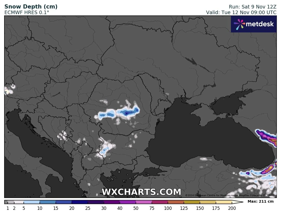 Снегът вече е в България, а кулминацията на студа иде КАРТИ