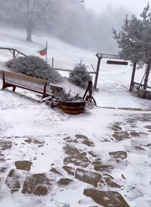 Първият сняг заваля! Ето къде в България зимата вече дойде СНИМКИ и ВИДЕО