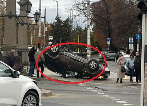 Извънредна ситуация на Орлов мост в София СНИМКА