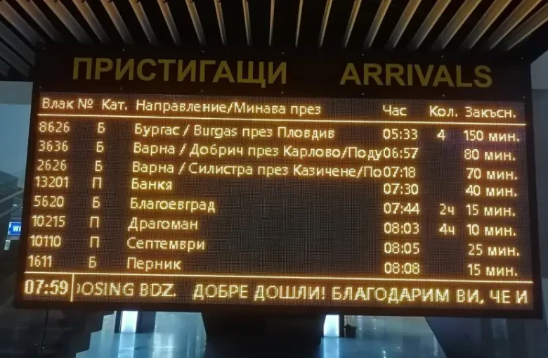 Страшен кошмар за пътниците на БДЖ, в София е пълен блокаж