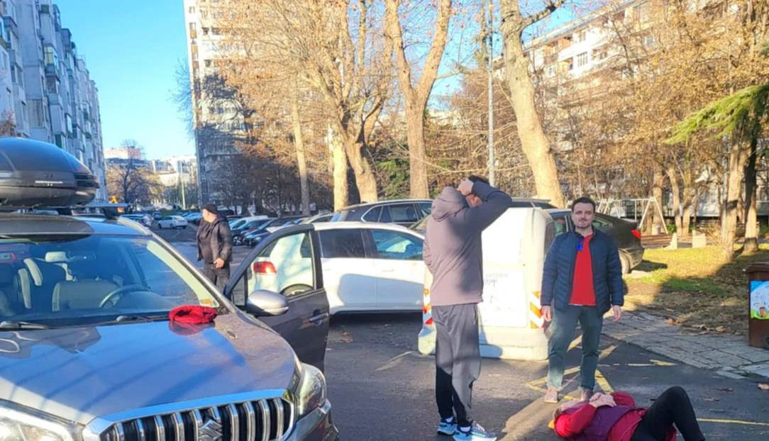 Ужасяващ инцидент до детска градина в Бургас, жена вие от болка СНИМКИ 18+