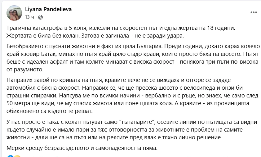 Обрат! Лияна Панделиева разкри истинската причина за смъртта на 18-г. Ади