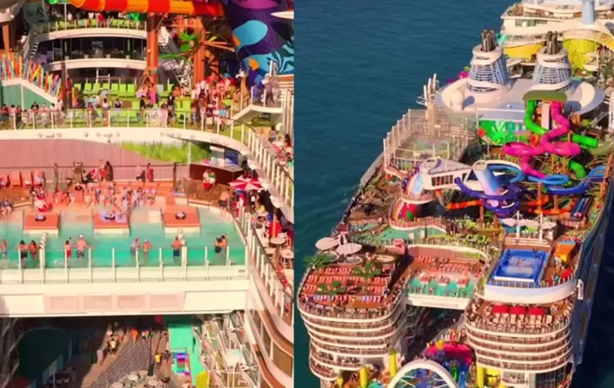 Вижте какво представлява Icon of the Seas - най-големият круизен кораб в света ВИДЕО