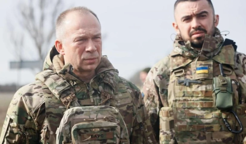 Сирски посети украинските войски в Курска област
