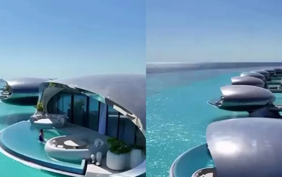 Показаха на ВИДЕО курорт, който изглежда като извънземен рай