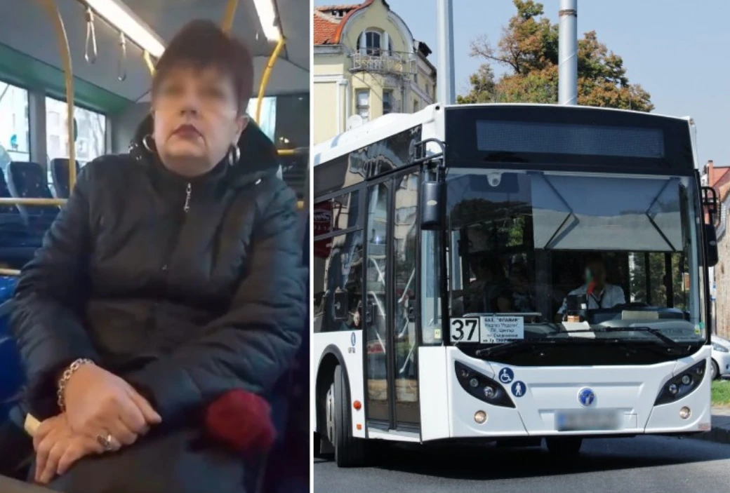 Контрольорка нашамари шофьор на автобус заради билетчета ВИДЕО
