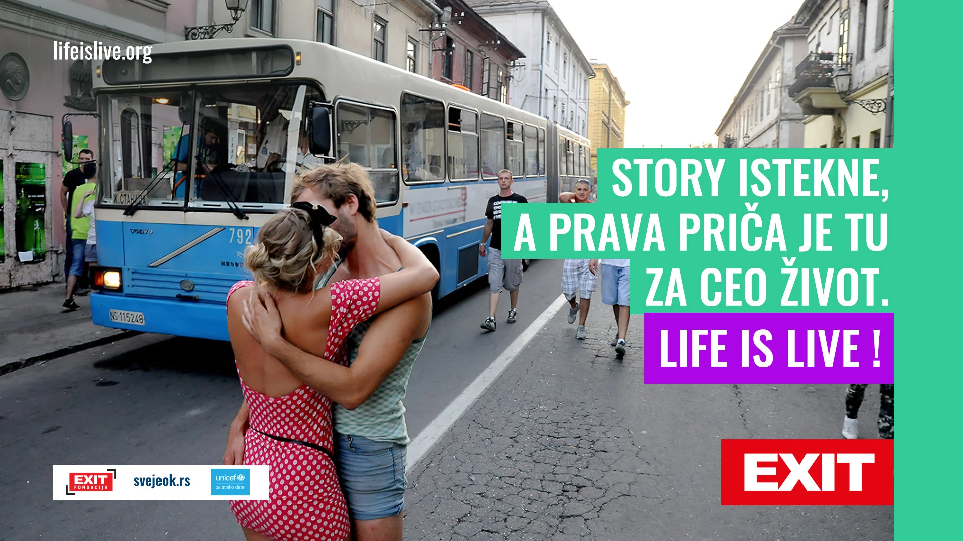 EXIT триумфира на Европейските фестивални награди: Признание за кампанията „Life is Live!“ в партньорство с УНИЦЕФ