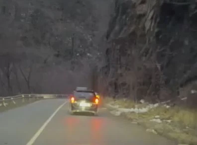 Извънредна ситуация на пътя край Бачково ВИДЕО 