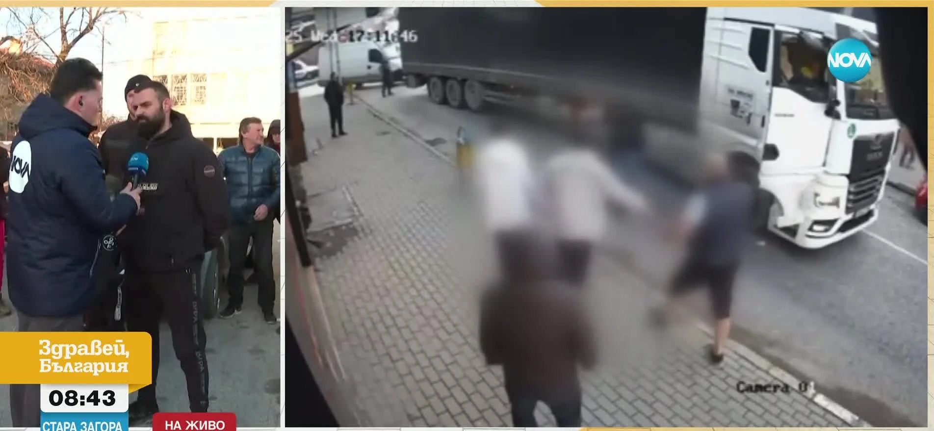 Невиждан екшън у нас: Пребиха зверски шофьор на ТИР и спътника му заради този въпрос ВИДЕО