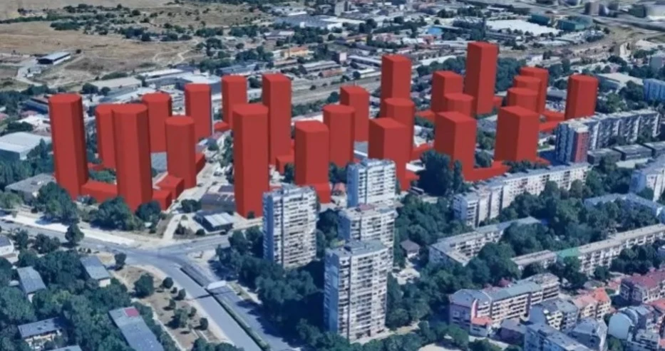 Вдигат голям брой небостъргачи в този български град СКИЦИ