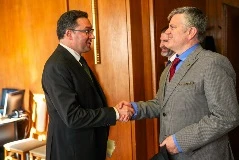 МВР шефът Даниел Митов се срещна с Мартин Макдауъл СНИМКИ