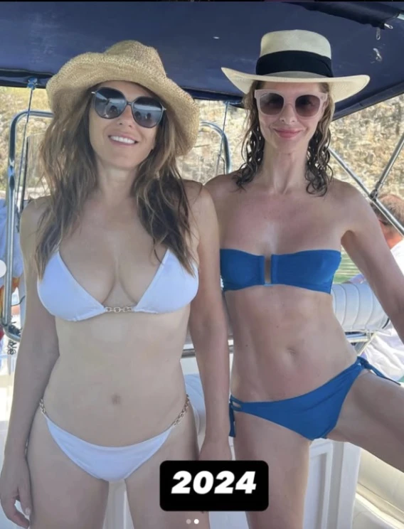 59-г. Елизабет Хърли изглежда страхотно по бански: какви са нейните тайни СНИМКИ 18+