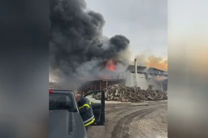 Огнен ужас на изхода на Пазарджик, летят пожарни ВИДЕО 