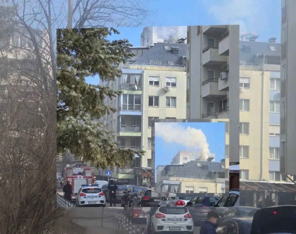 Извънредно! Огнен ад в жилищен квартал на София ВИДЕО