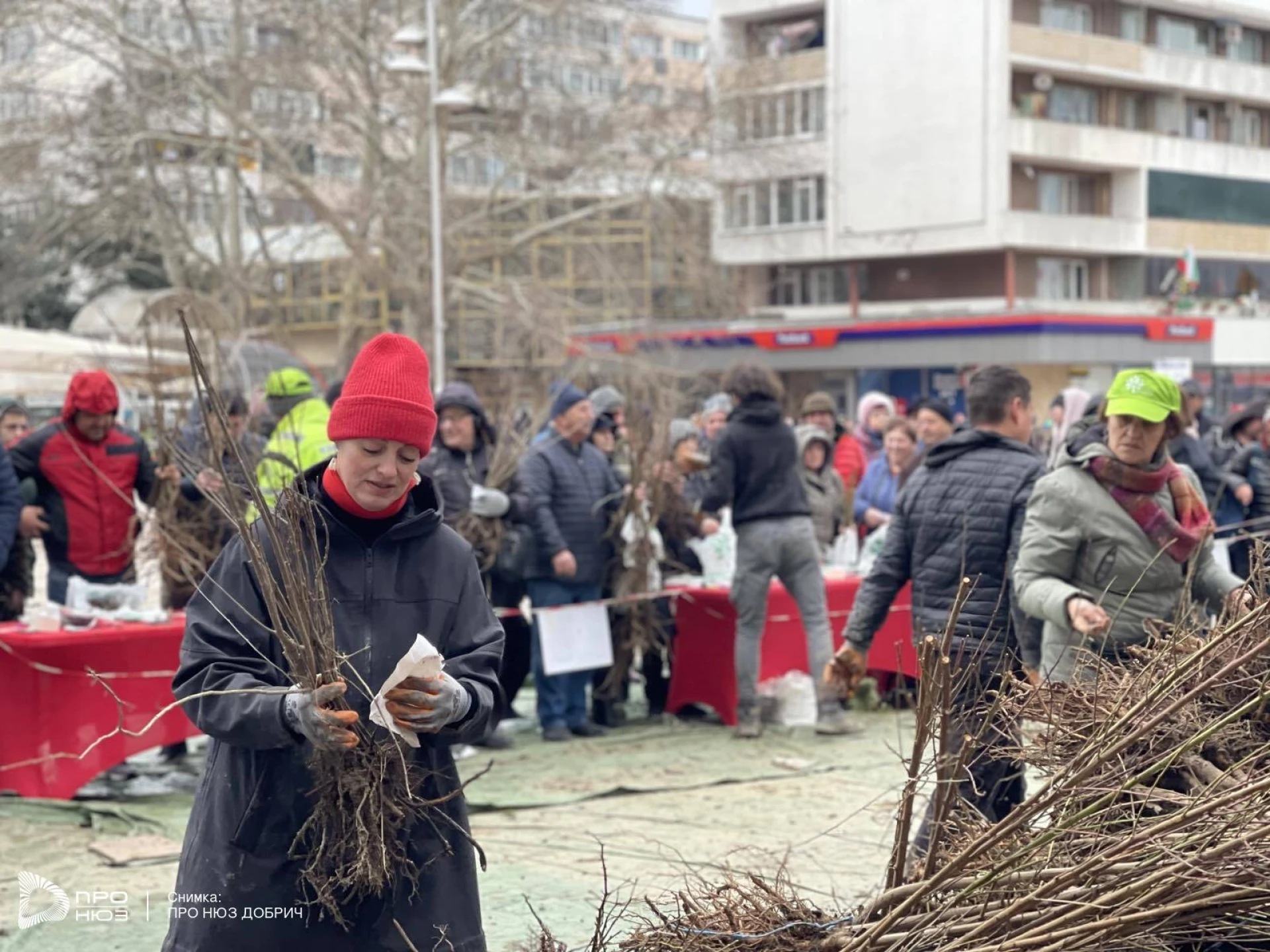 Нещо невиждано се случи в Добрич навръх 1 март, на площада почерня от народ СНИМКИ