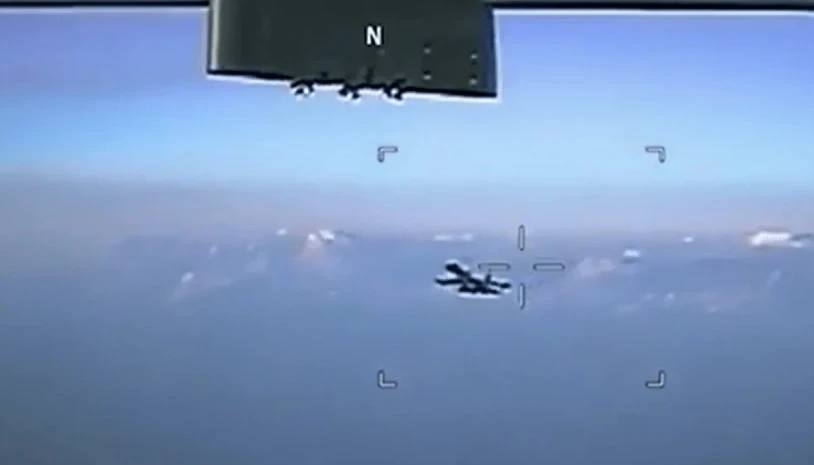 Напрежение над Средиземно море между руски Су-35 и френски Reaper ВИДЕО