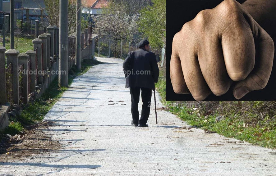 Внук преби дядо си, накарал го да работи!