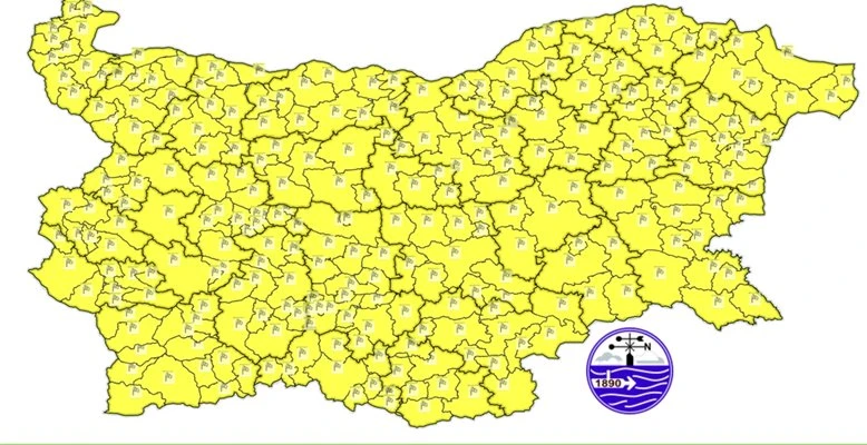 Внимание: Опасно време удари България - вятърът се развихря, иде нова порция дъжд и сняг КАРТА