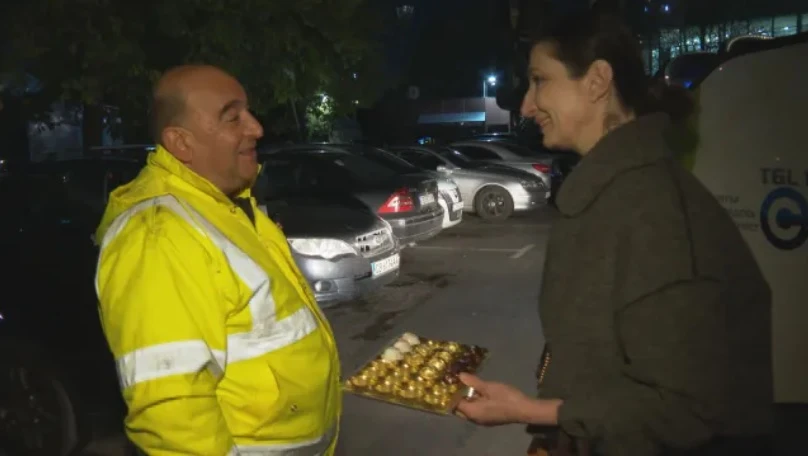 Екшън по тъмна доба в центъра на София с "паяк" и известна актриса ВИДЕО
