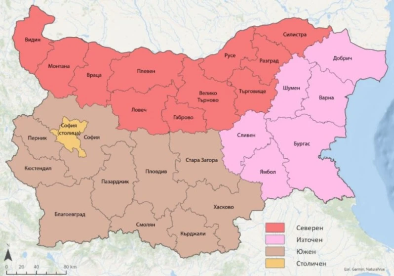 Окончателно: Разделиха България на нови райони КАРТА