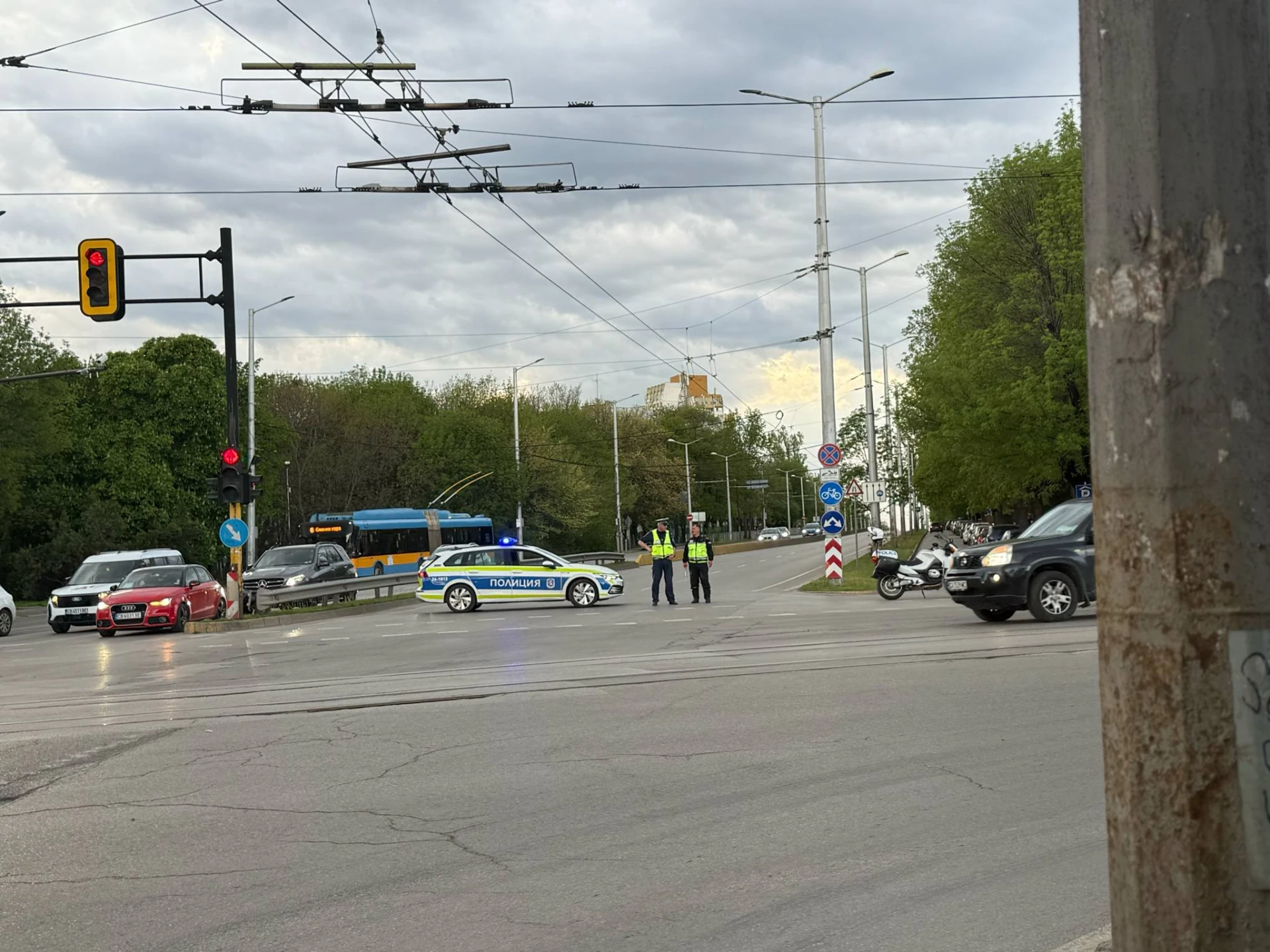 Ключов столичен булевард под блокада СНИМКИ 