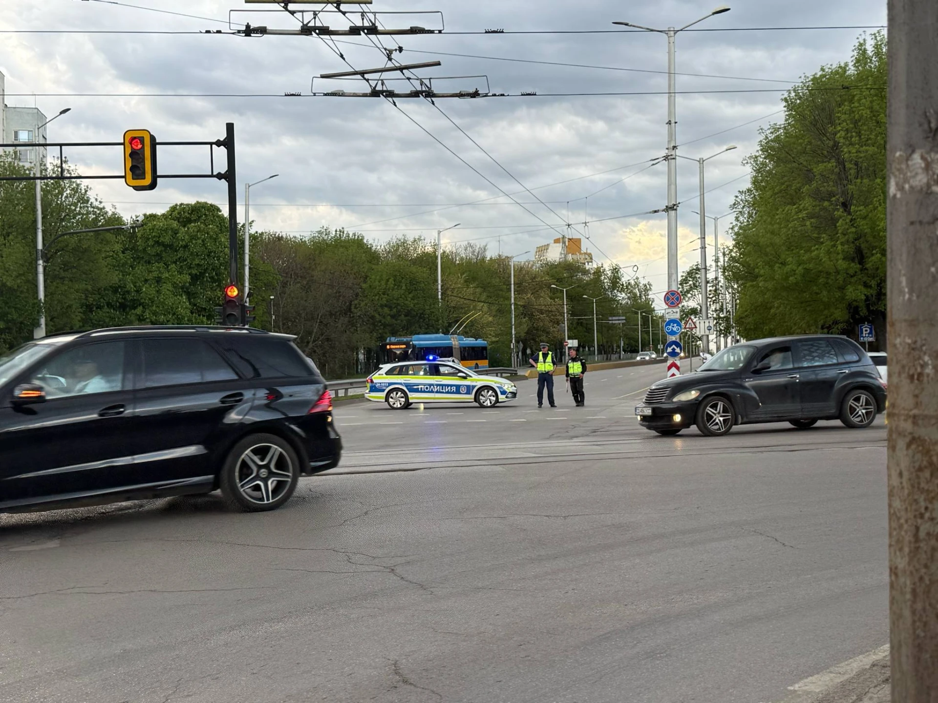 Ключов столичен булевард под блокада СНИМКИ 