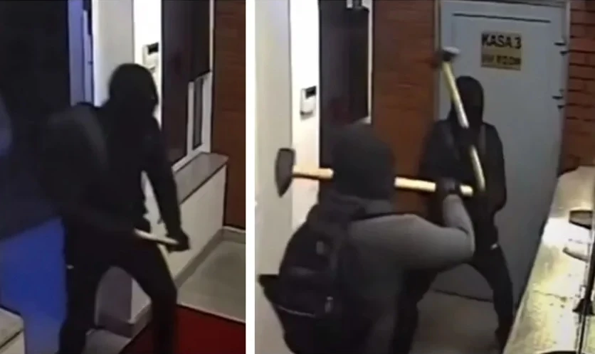 ВИДЕО показва как обир не преминава според плана на крадците