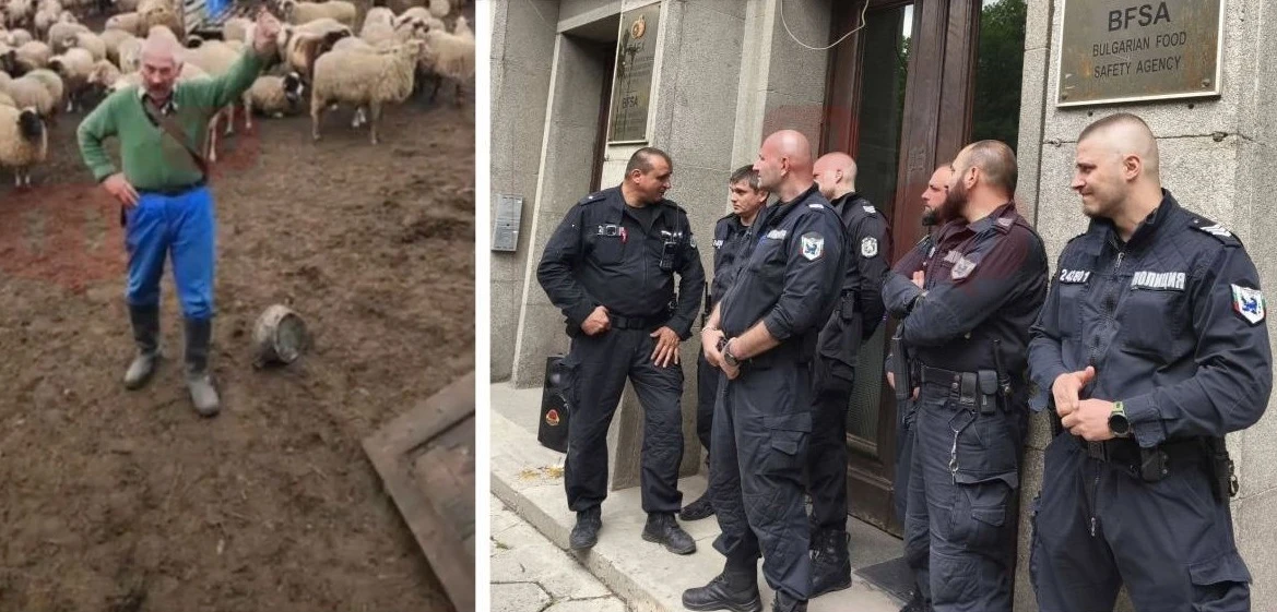 Бай Рибан от Велинград е в капан, протестира в София, но полицията... ВИДЕО