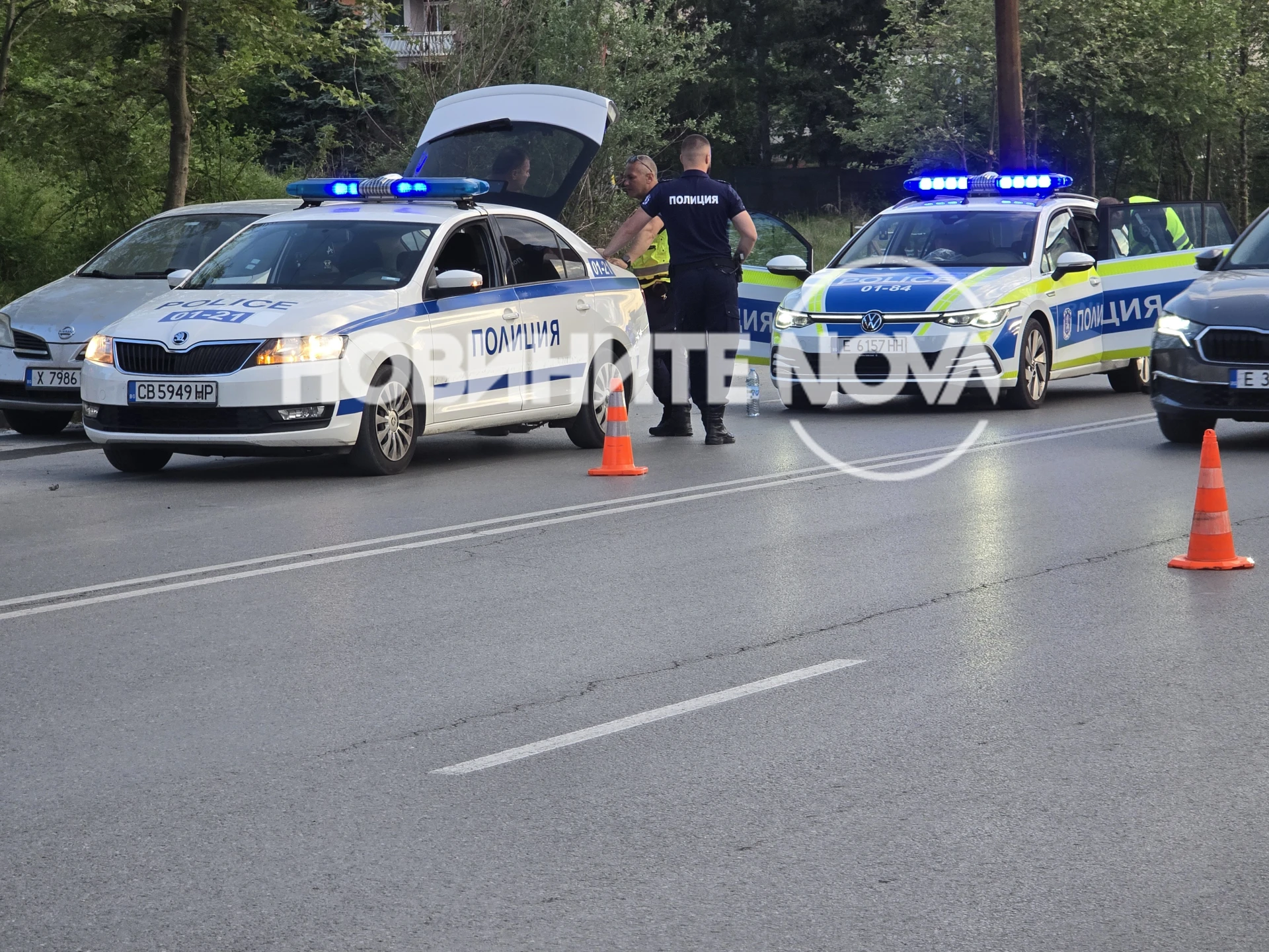 Жестоко верижно меле с 5 коли в Благоевград СНИМКИ 