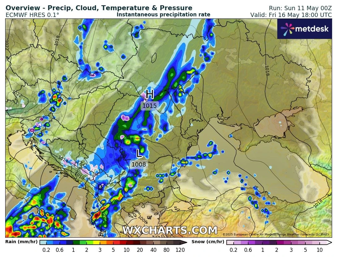 Meteo Balkans бие тревога, до дни ни удря нещо страшно, а сняг ще вали... КАРТИ 