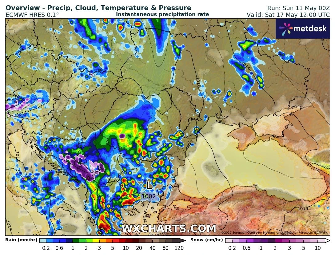 Meteo Balkans бие тревога, до дни ни удря нещо страшно, а сняг ще вали... КАРТИ 