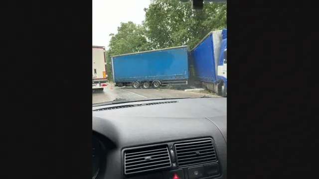 Шофьорът на тира-таран от Арчар с нелепо оправдание за поразията Видео