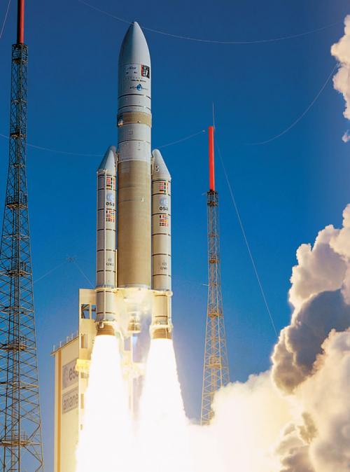 Ракета носител Ариана-5 изведе в орбита два спътника