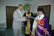 Дядо Галактион благослови новия областен управител на Стара загора
